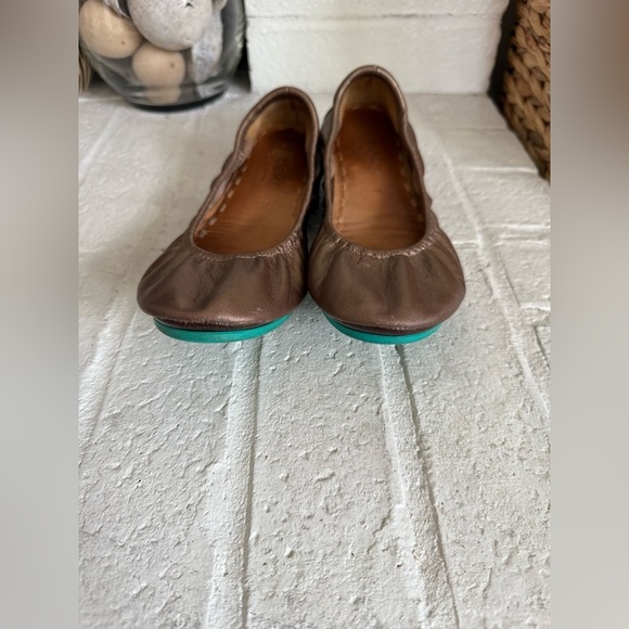 Tieks by Gavrieli Foldable Scrunch Ballet Flats Metallic Bronze Sz 7 - Picture 9 of 10